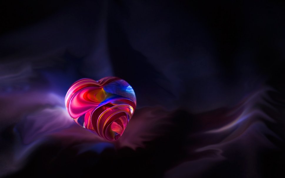 Colorful Heart Wallpaper