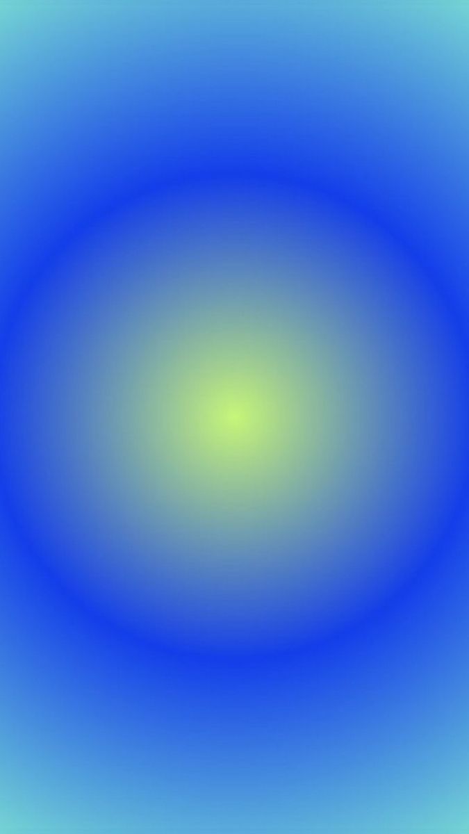 Yellow And Blue Radial Circle Gradient Aura Colors Aesthetic