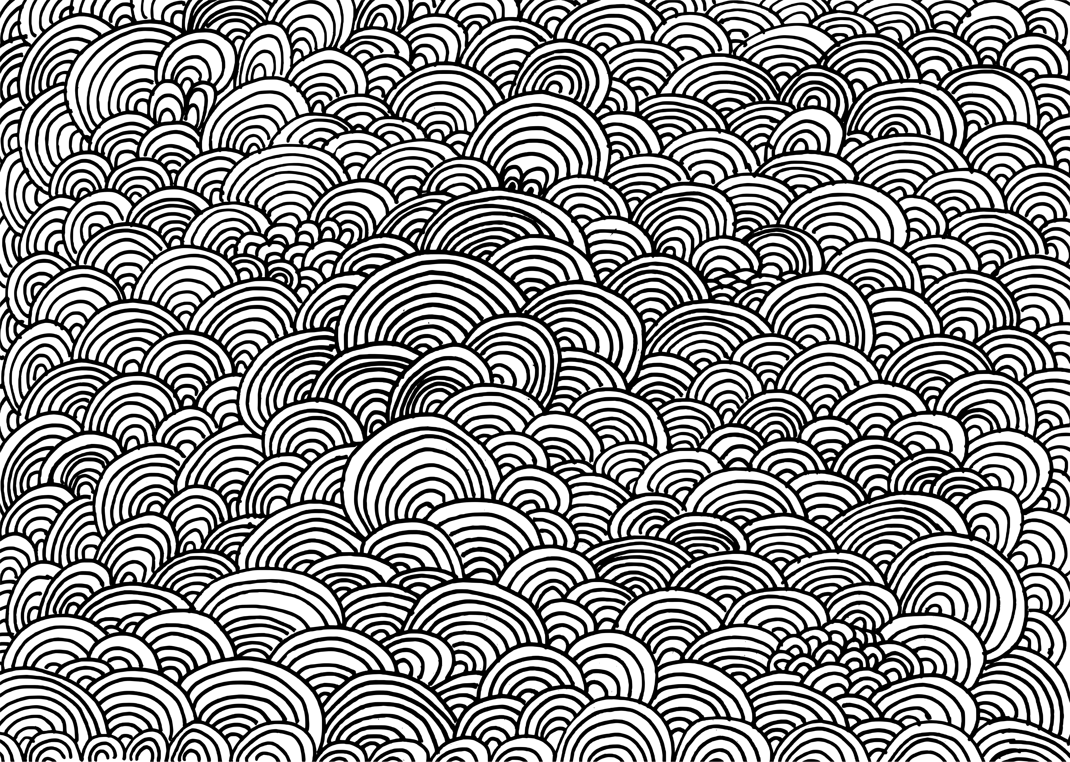 Circle Doodle Background Png Onlygfx
