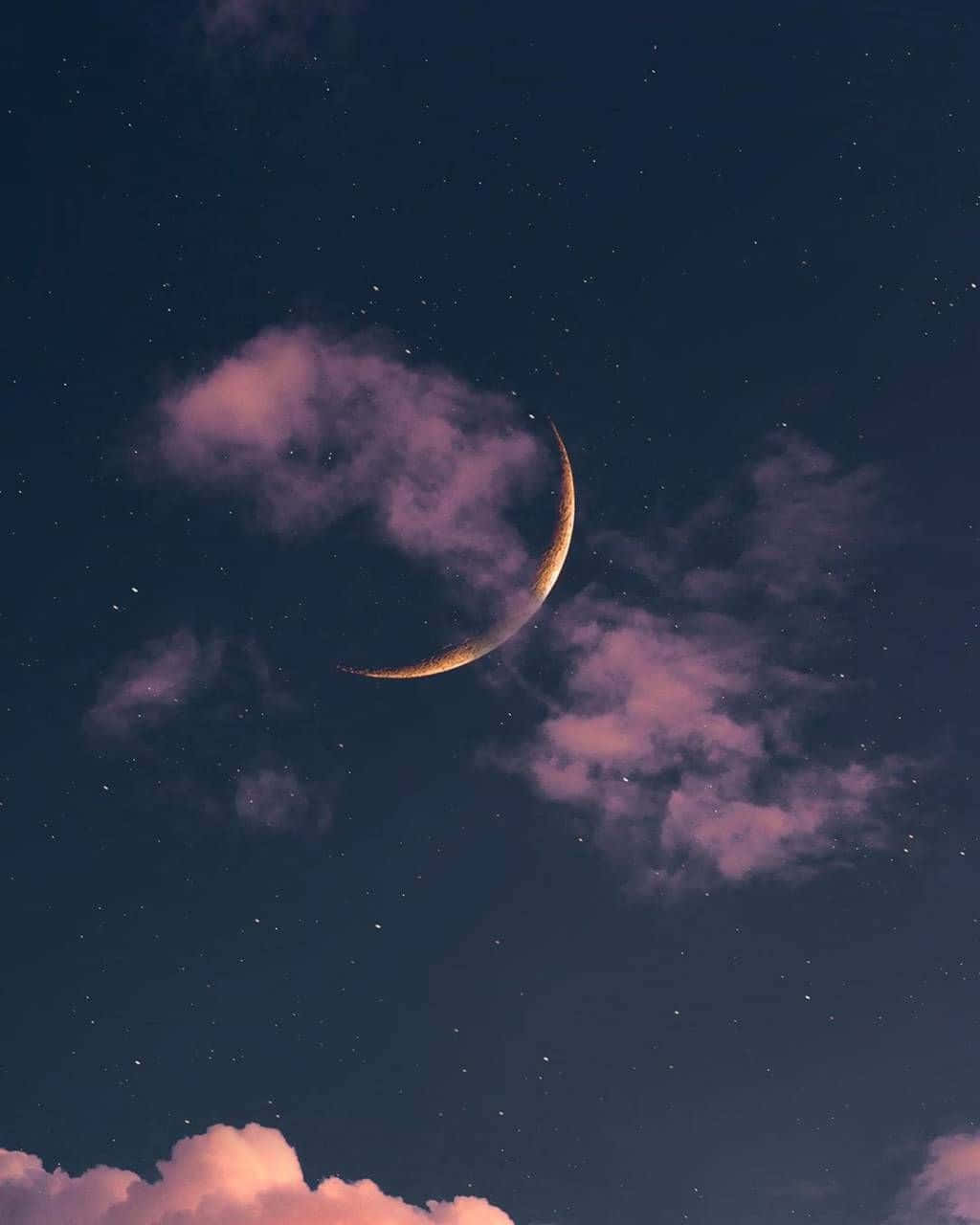 Moon And Stars Phone Wallpaper