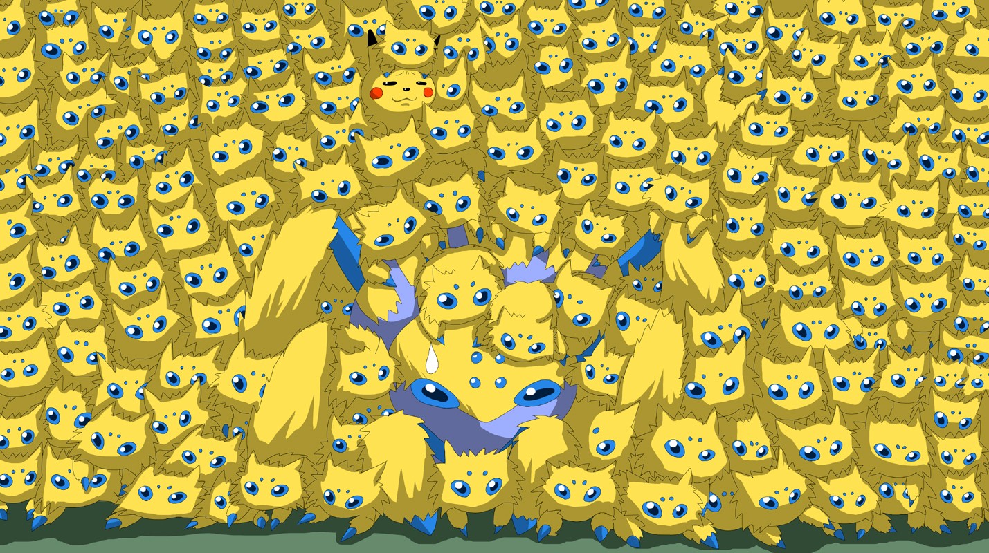 Pikachu Wallpaper 4K, Pokemon, Yellow background