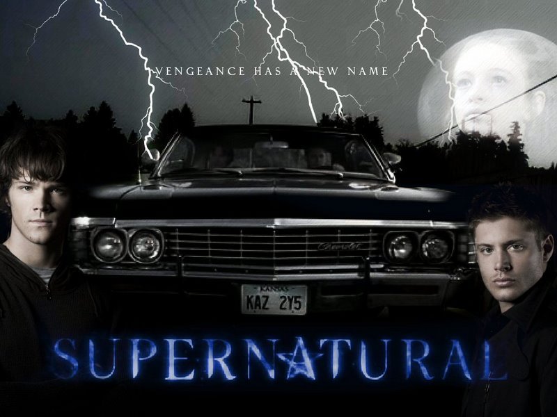 Supernatural Image Sam Dean And The Impala HD Wallpaper