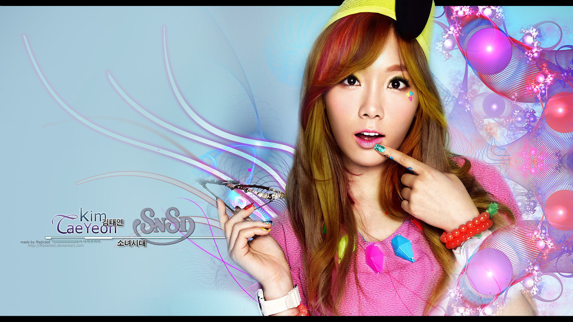 Snsd Taeyeon Fractal Wallpaper By Ffadicted