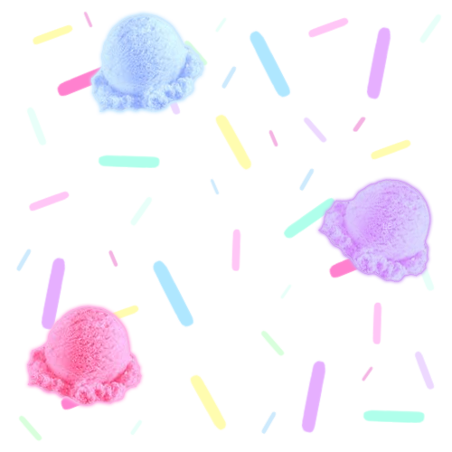 Cute Transparent Icecream Pattern Background