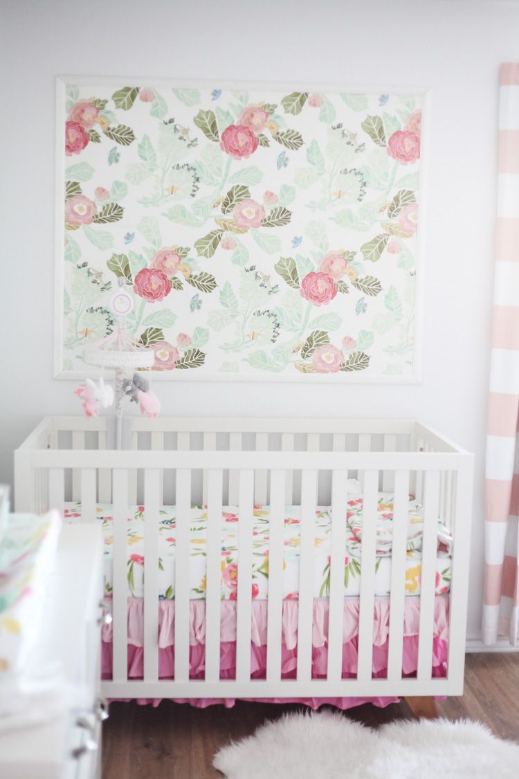 What To Do With Leftover Wallpaper Framed Diy Nursery