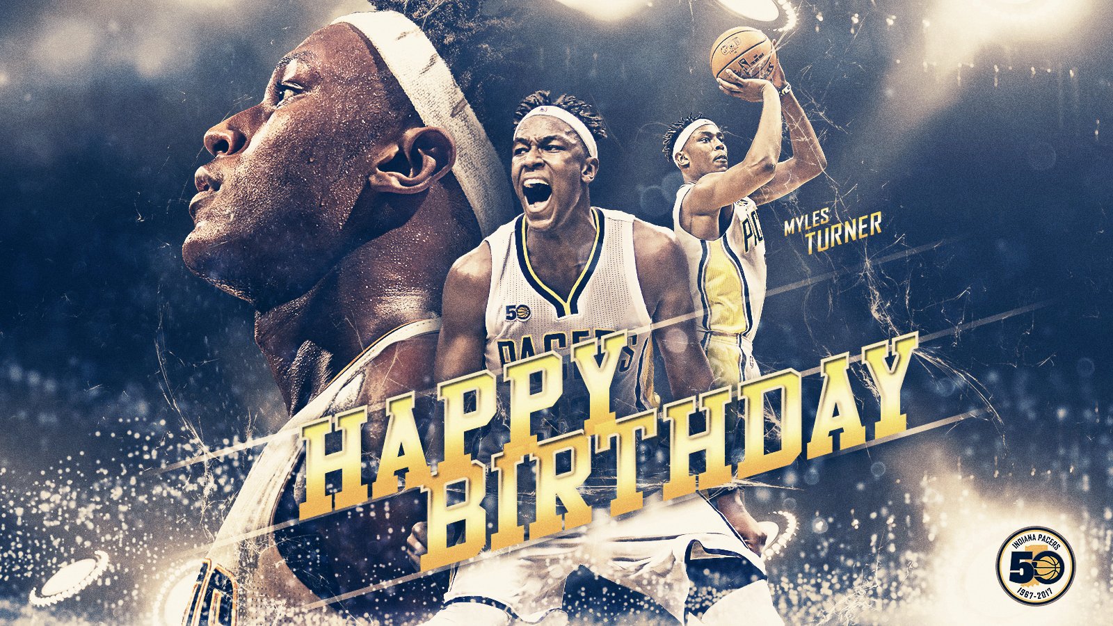 Indiana Pacers On A Big BirtHDay Today For Myles Happy