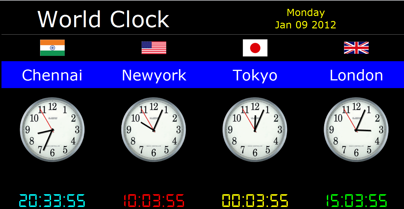 desktop digital clock for windows free download