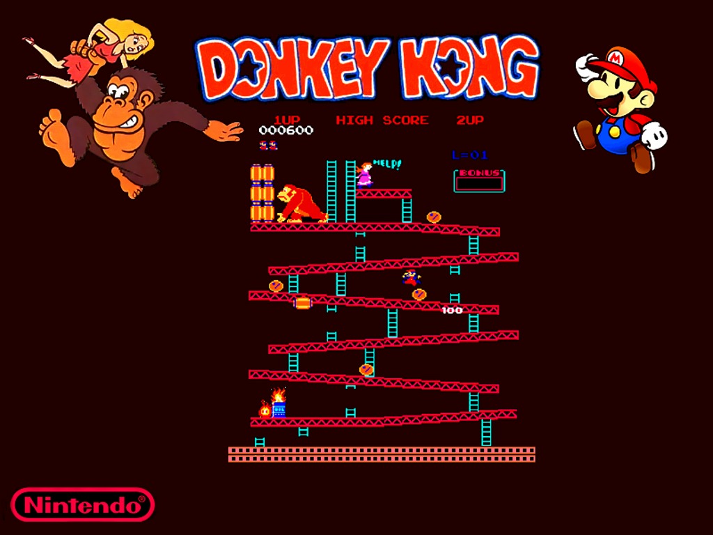 Donkey Kong Wallpaper Stock Photos