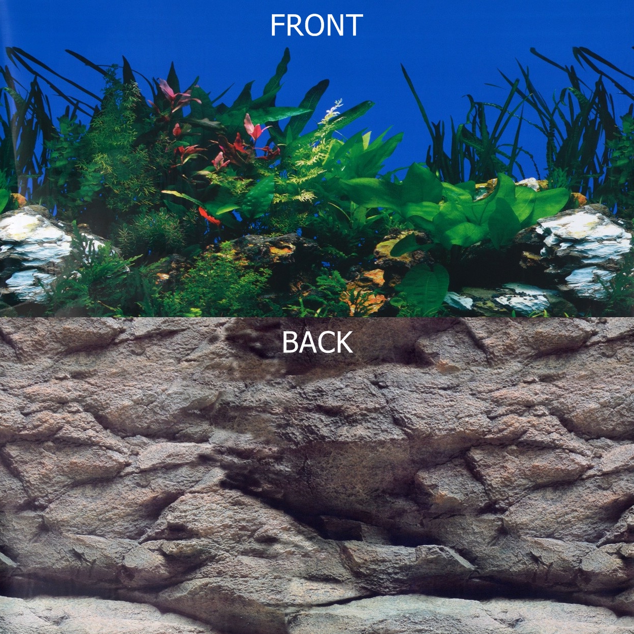 Underwater Treasures White Stone River Rock Wall Reversible