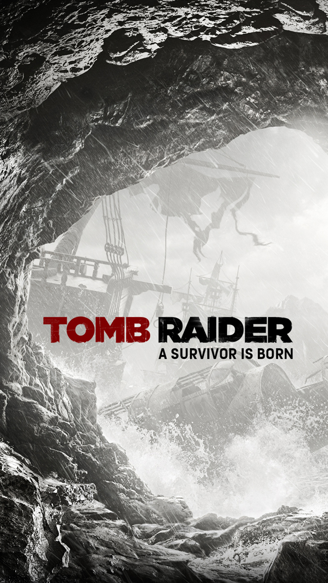 Tomb Raider iPhone Wallpaper Logo By Atomicxmario