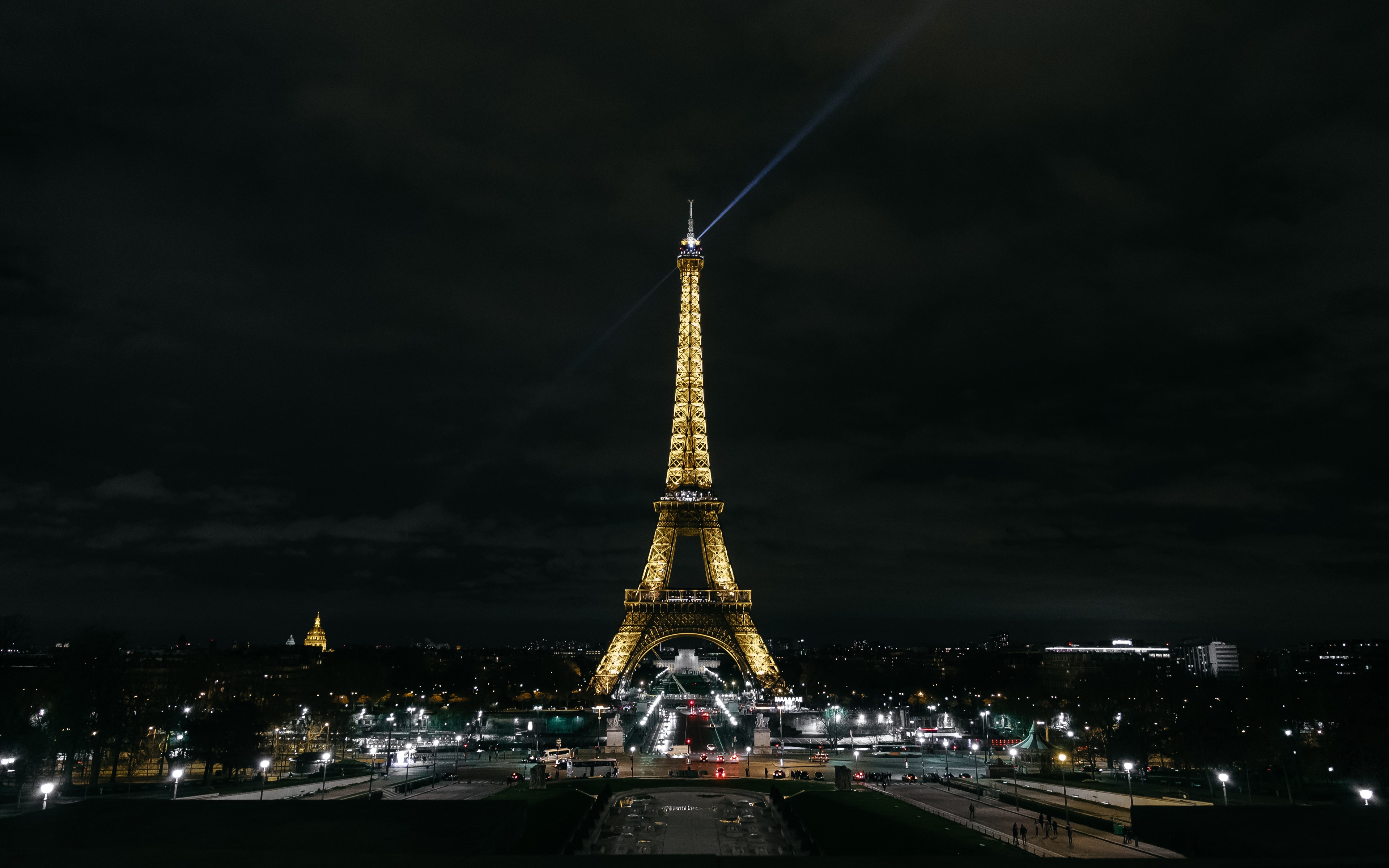 Wallpaper Eiffel Tower Paris Night City