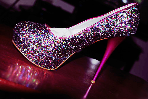 Fashion Glitter Heels Women S Shoes Photo