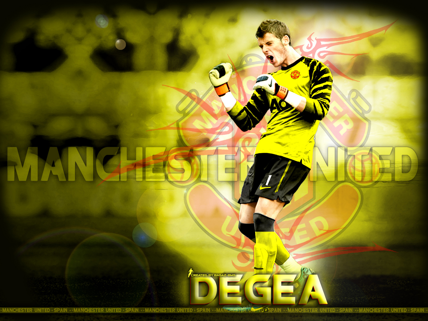 Goalkeeper David De Gea Background Football Wallpaper