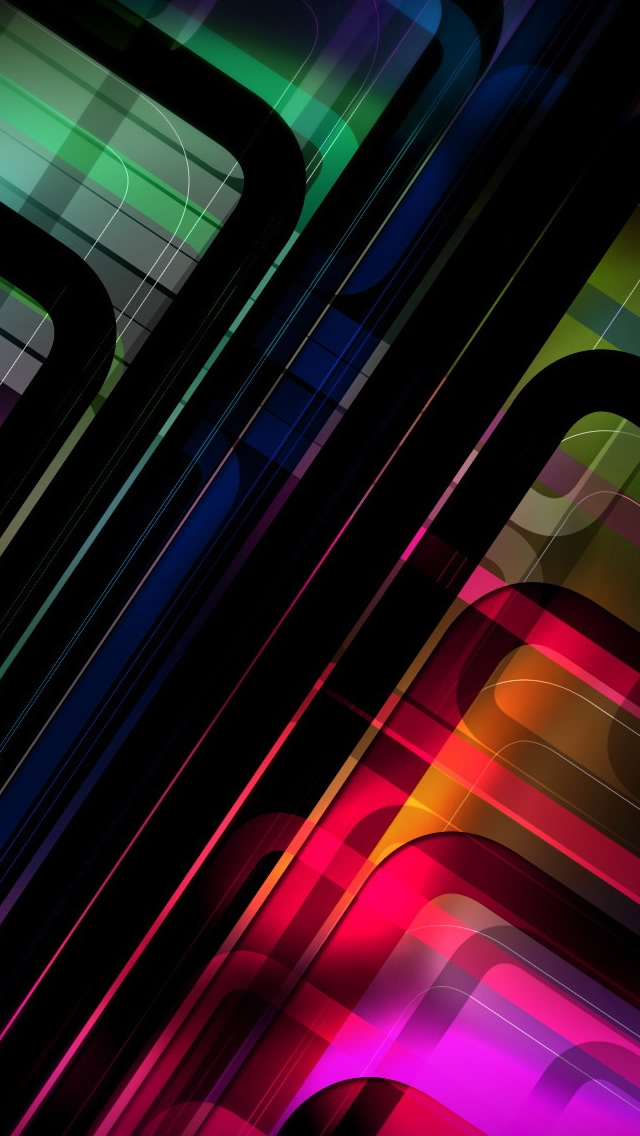 3d Graphics Colorful Scheme iPhone 5s Wallpaper