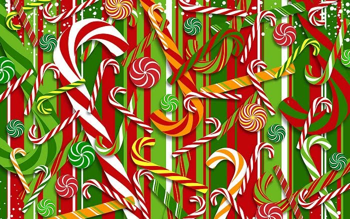 Wallpaper Christmas Candy Desktop Canes