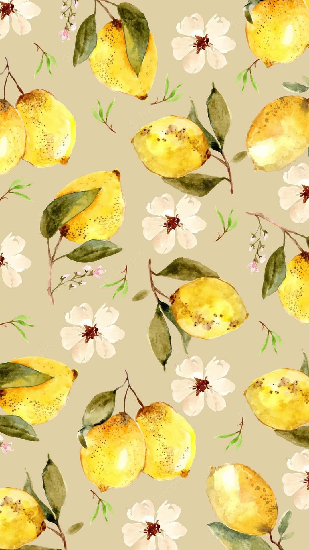 Vintage Yellow Background Wallpaper