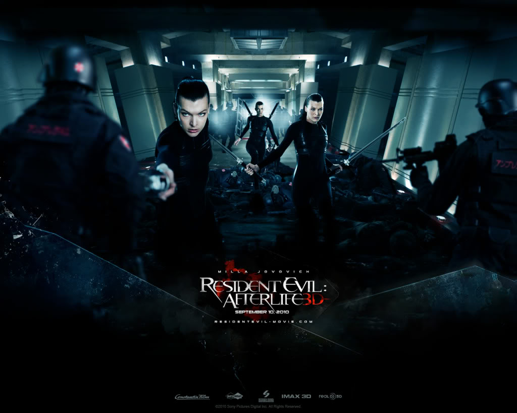 Milla Jovovich In Resident Evil Afterlife Movie Wallpaper Pictures