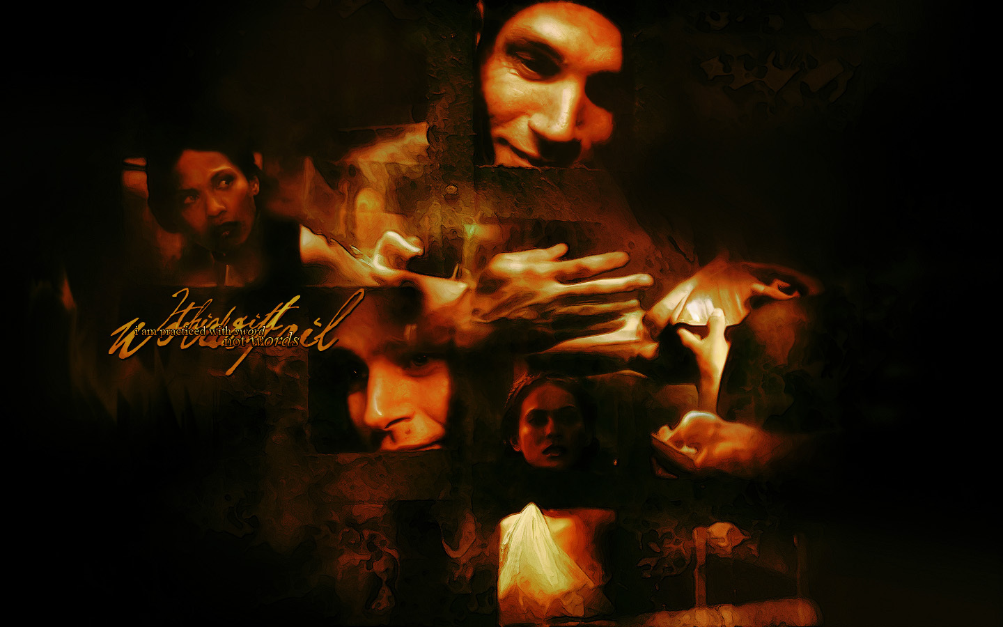 Words Crixus And Naevia Wallpaper