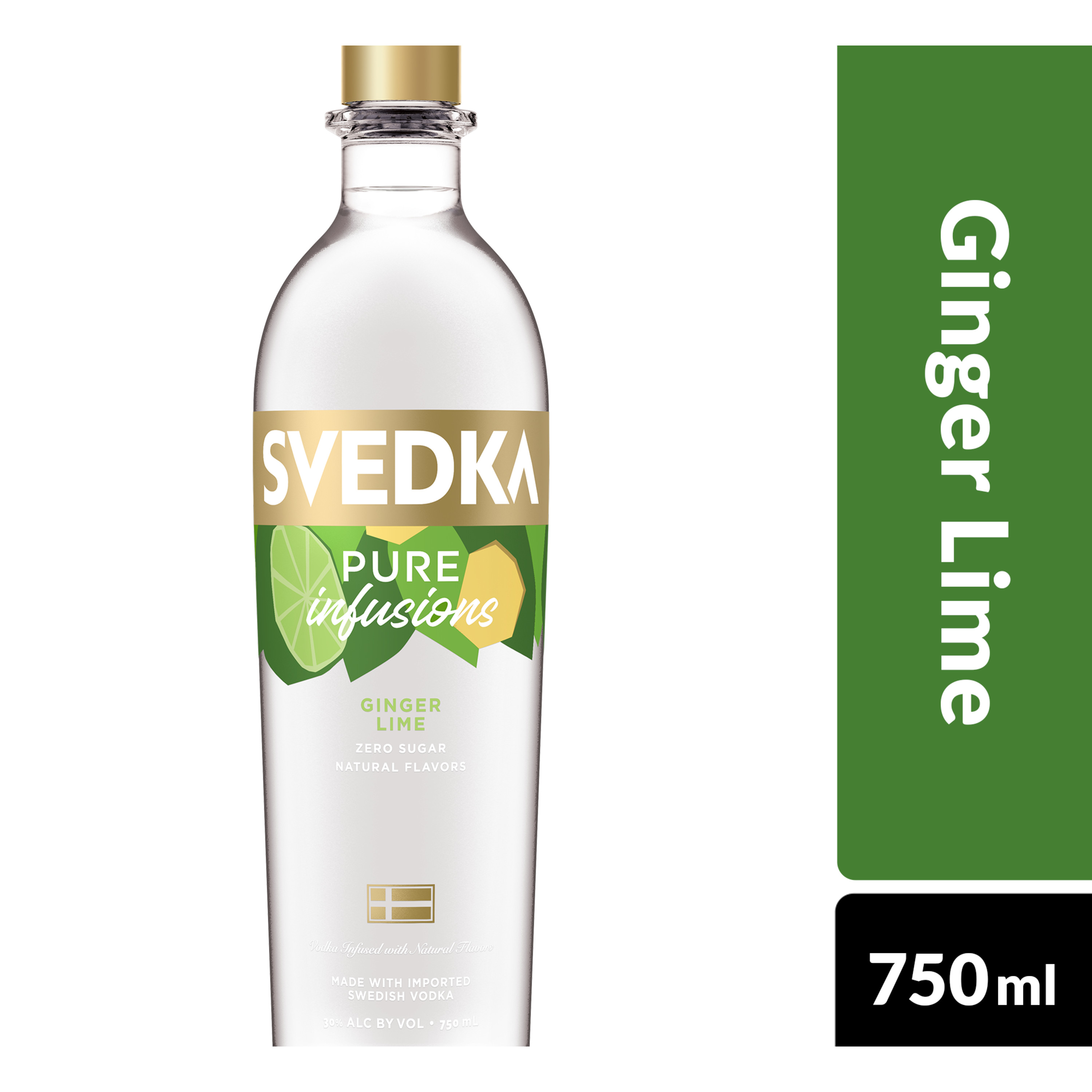Svedka Pure Infusions Ginger Lime Flavored Vodka Ml Bottle