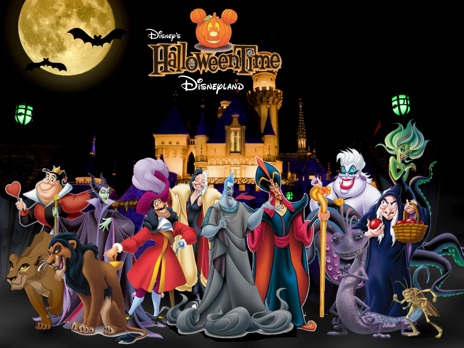 Disneyland In Halloween Time Disney Villains Fan Art