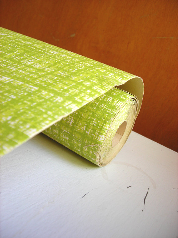 Free download Bright Yellow Mustard Damask Flocked Vintage Wallpaper