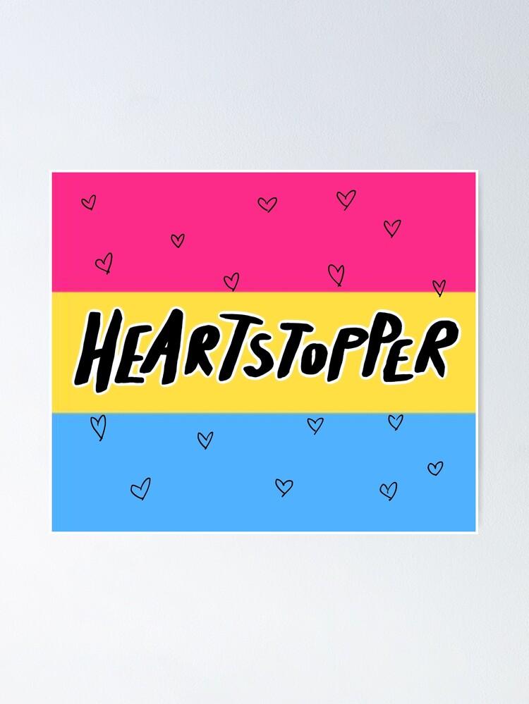 Heartstopper Logo Pansexual Pride Flag Poster By