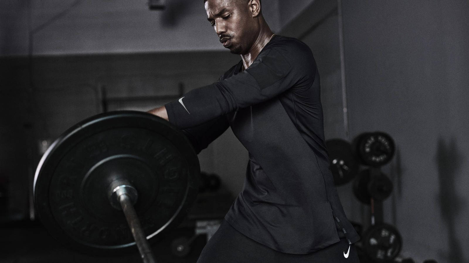 Michael B Jordan Nike Weight Lifting Campaign 46wty6ye5yrfnhx9 Wallpaper