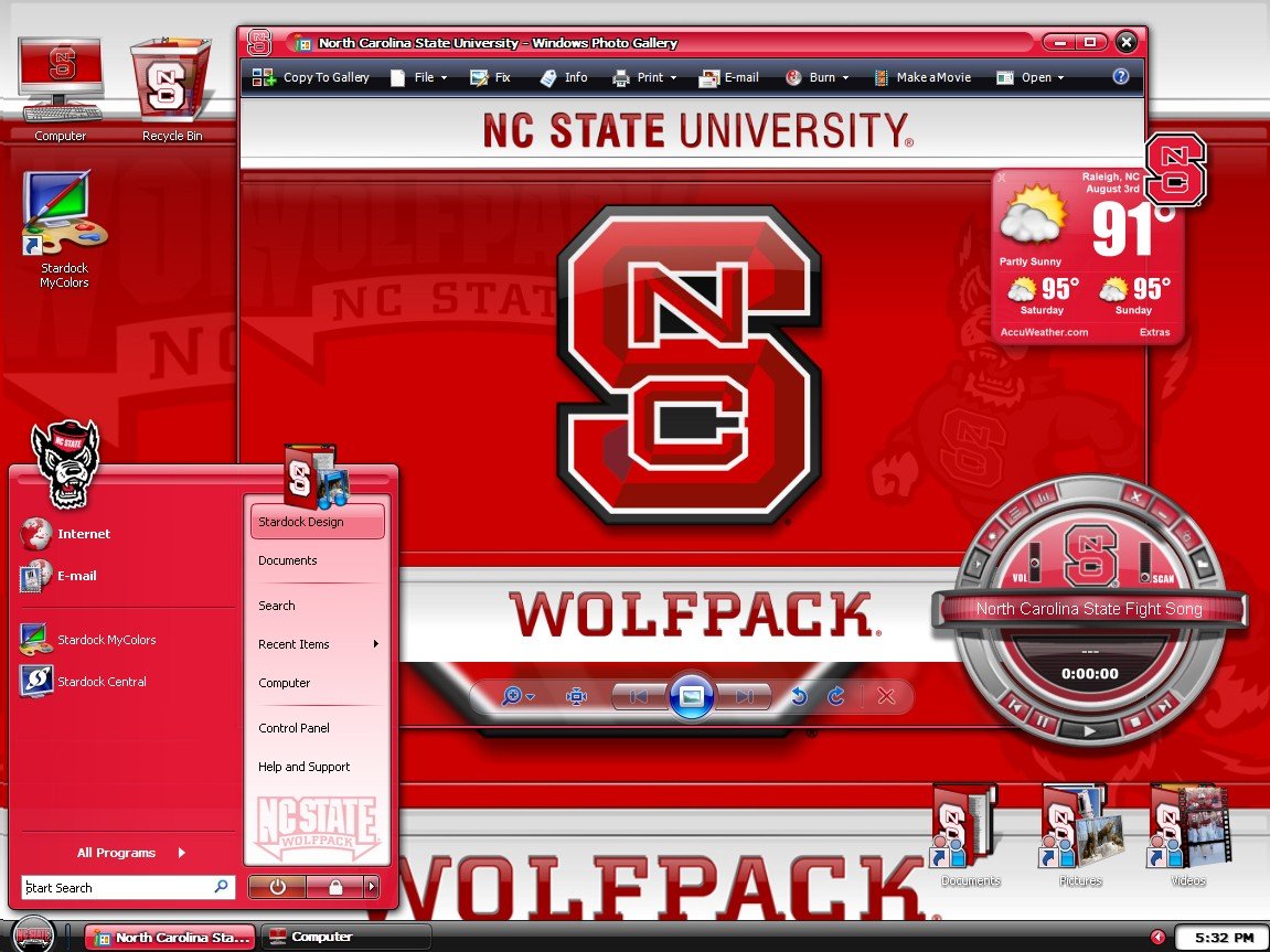 Mycolors North Carolina State University Desktop Screenshot Of