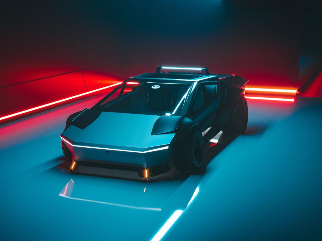 Wallpaper Tesla Cybertruck Concept Truck