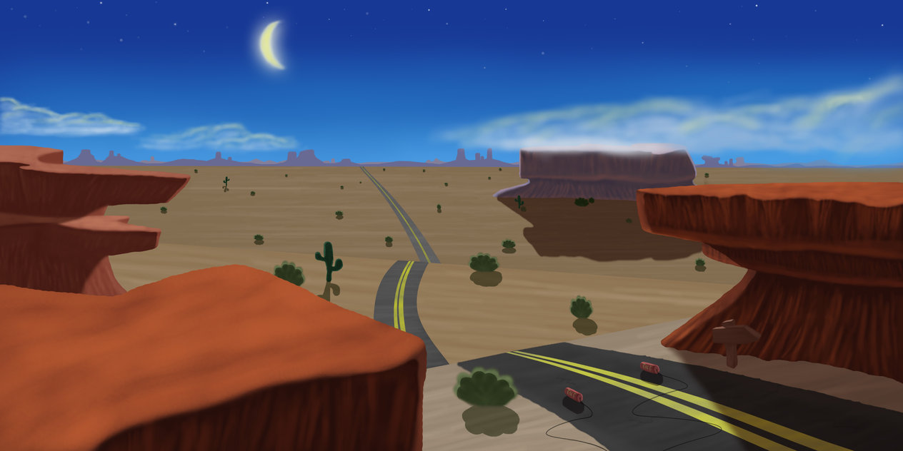 Cartoon Background   The Road Runner by pedro8999