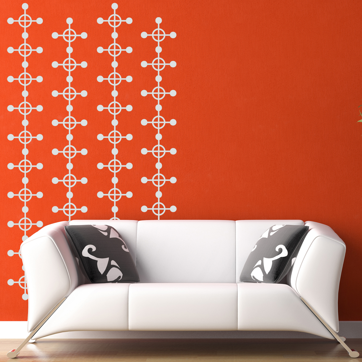 Geometric wallpaper pattern set of 16   Vinyl Wall Decals Stickers