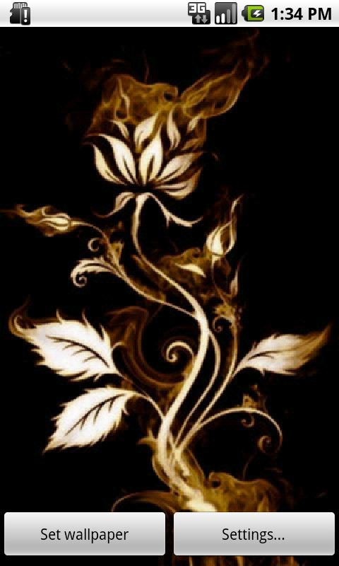 Download Rose On Fire Live Wallpaper for your Android phone 480x800