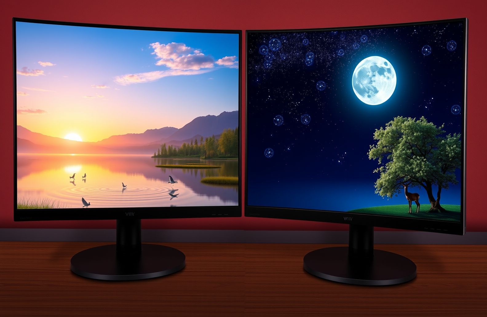 Animated Dual Monitor Wallpaper