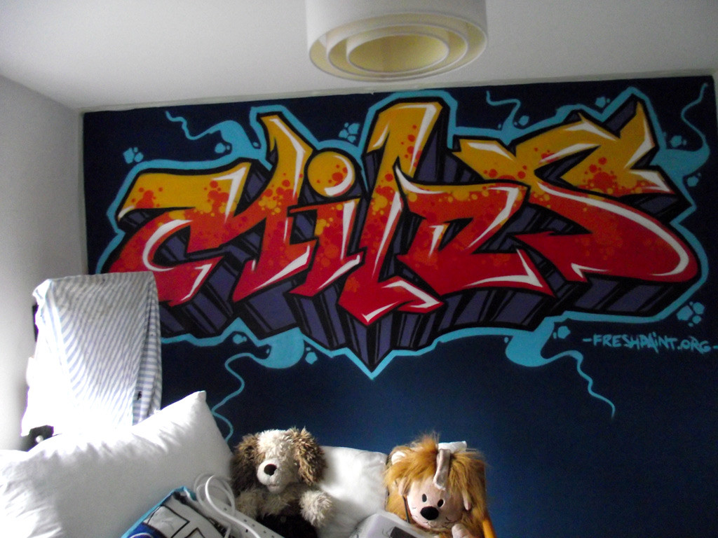 45 Graffiti Wallpaper For Bedroom On Wallpapersafari