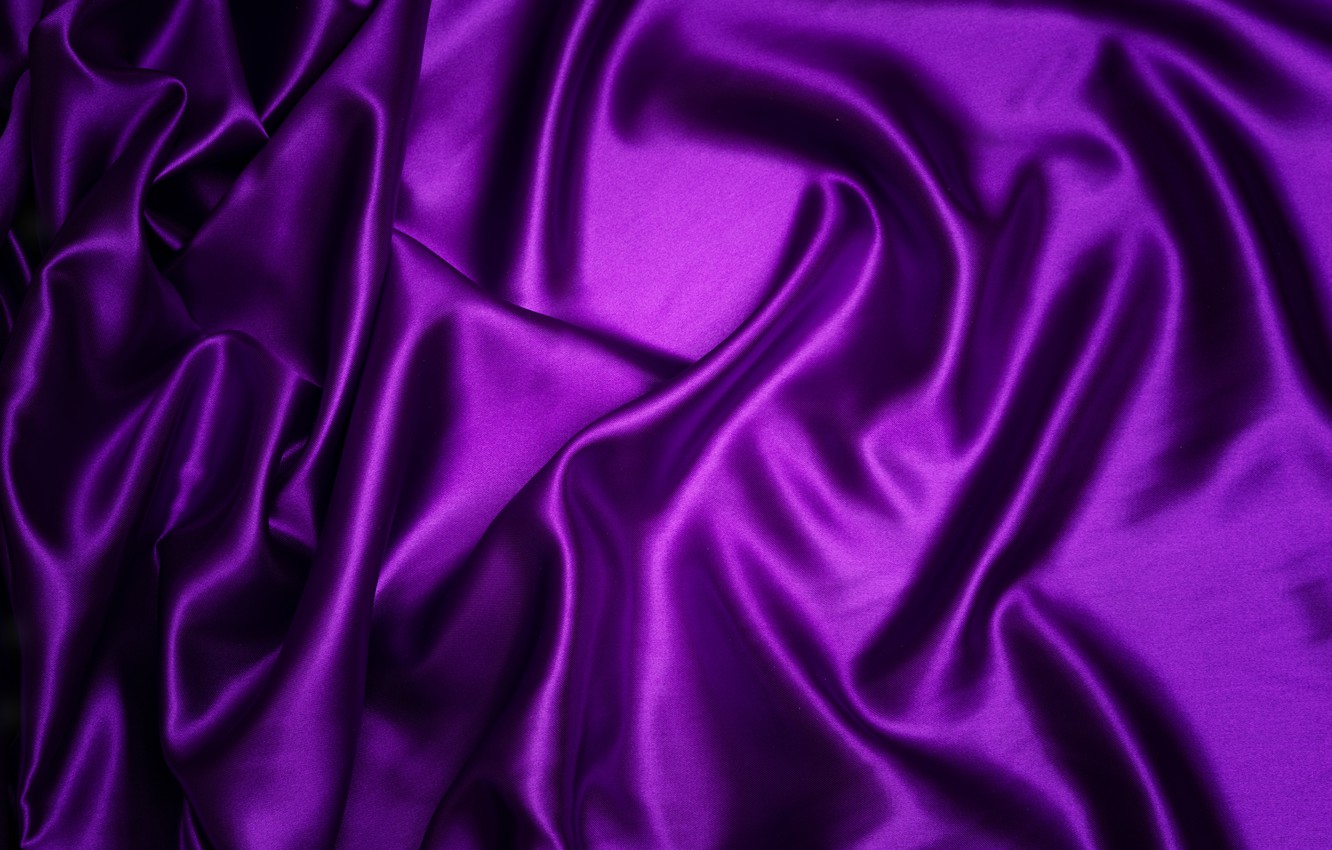 Wallpaper purple background silk fabric purple folds texture