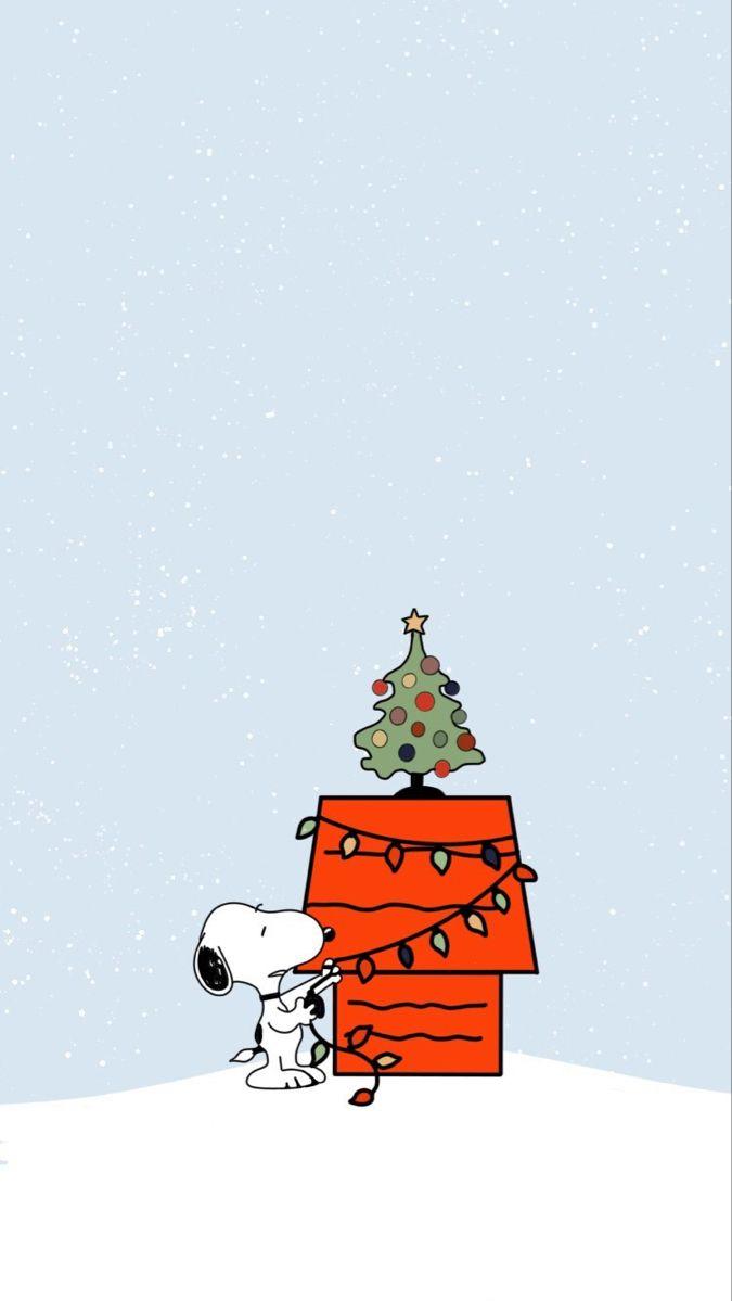 Snoopy Christmas Wallpaper iPhone Cute