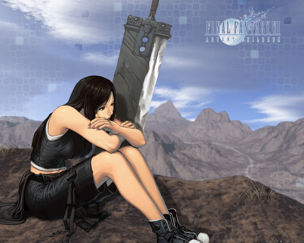 Tifa and Buster Sword by Mowblack on