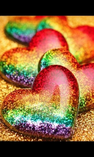 Rainbow hearts heart kalp HD phone wallpaper  Peakpx