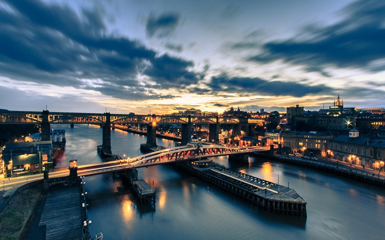 Image England Tyne Bridge Newcastle River Nature Bridges