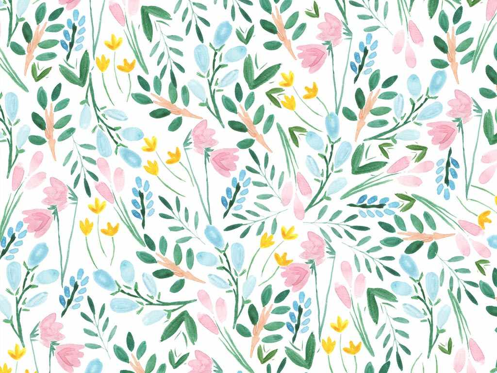Illustrated Floral Wallpaper For Your Phone