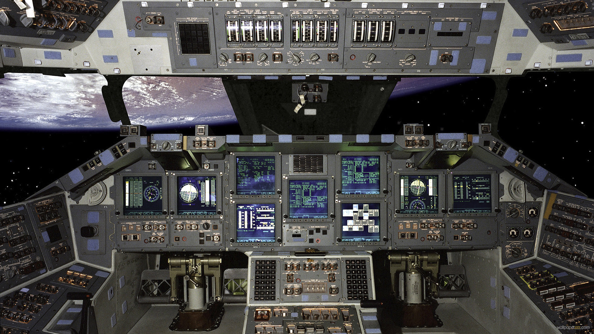 Space Shuttle Cockpit HD Wallpaper