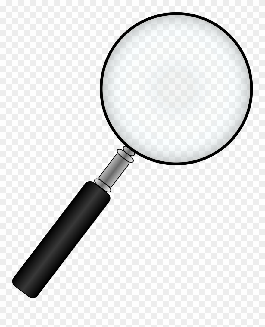Black Magnifying Glass Clip A Transparent Background
