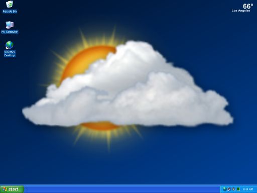 Desktop Weather Is A Bined Wallpaper Screensaver Which