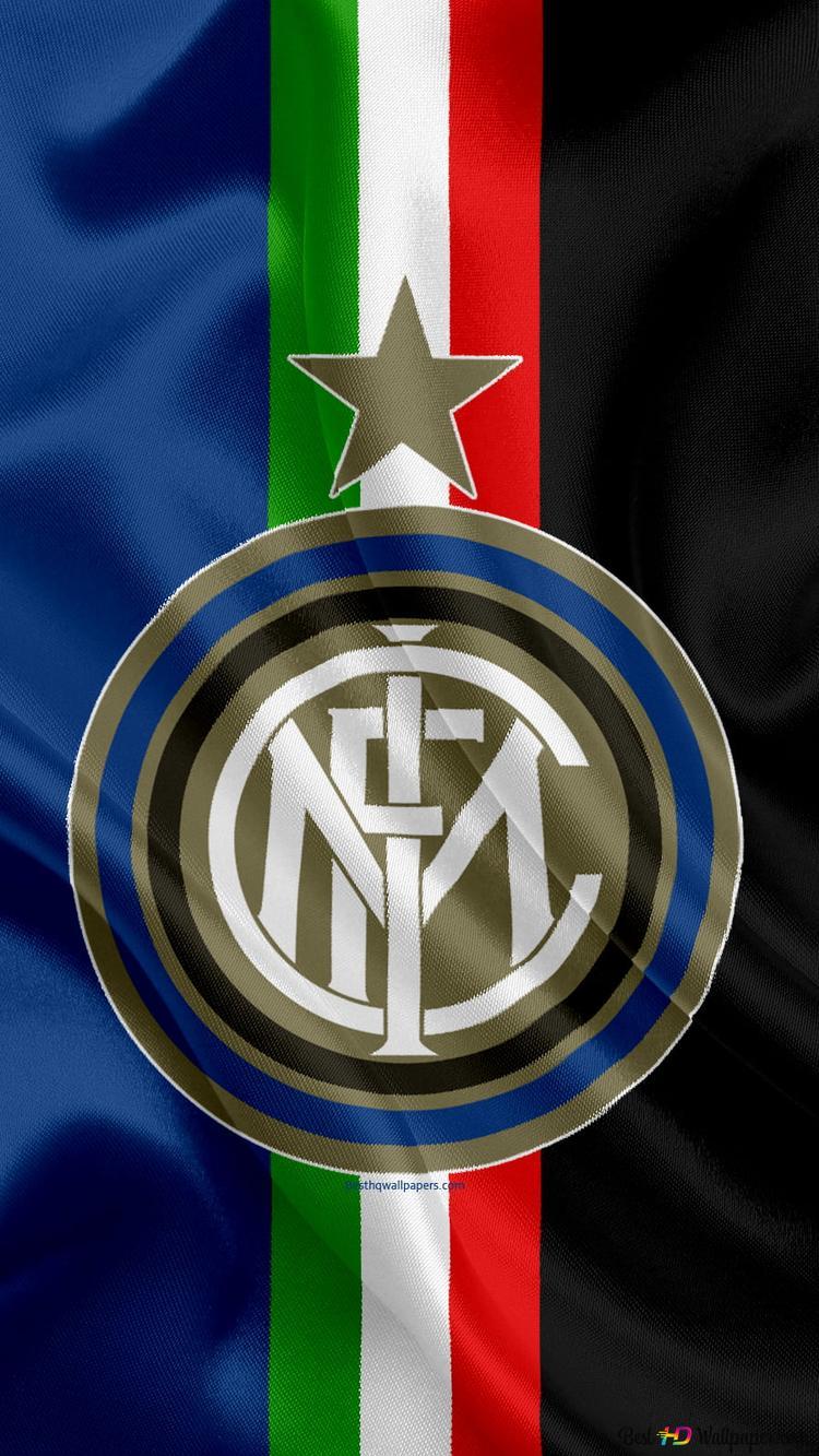 Inter Milan Fc Flag And Logo 2k Wallpaper