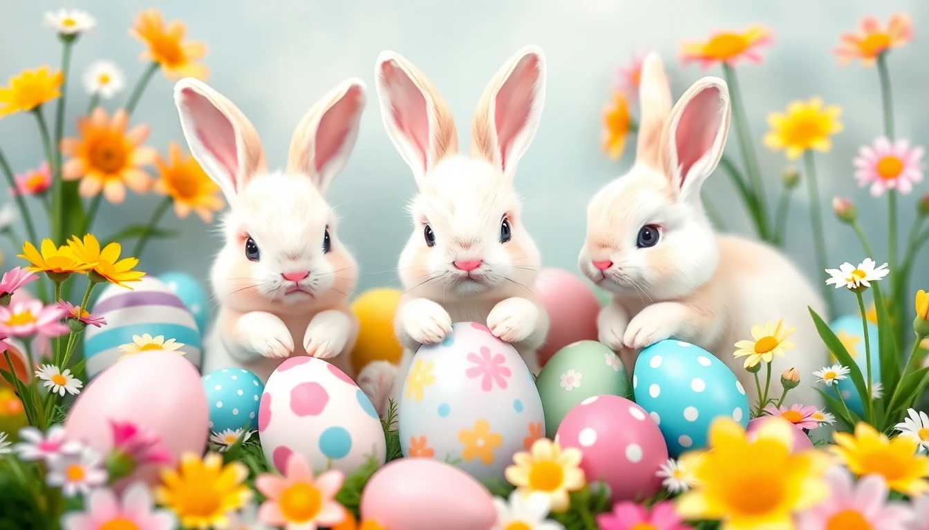Easter Bunny Wallpaper Background