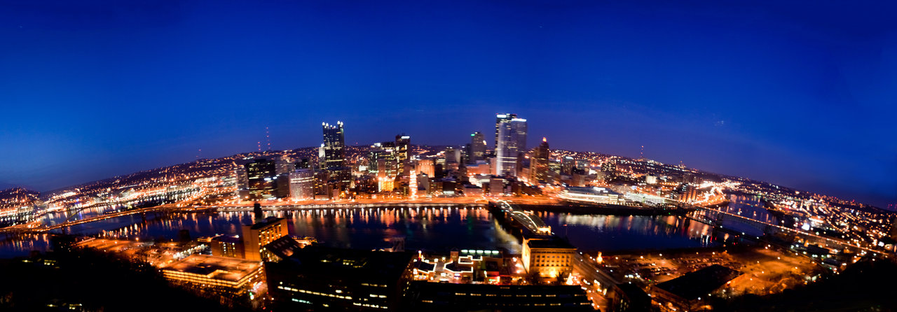 Pittsburgh Skyline Night By Talik13