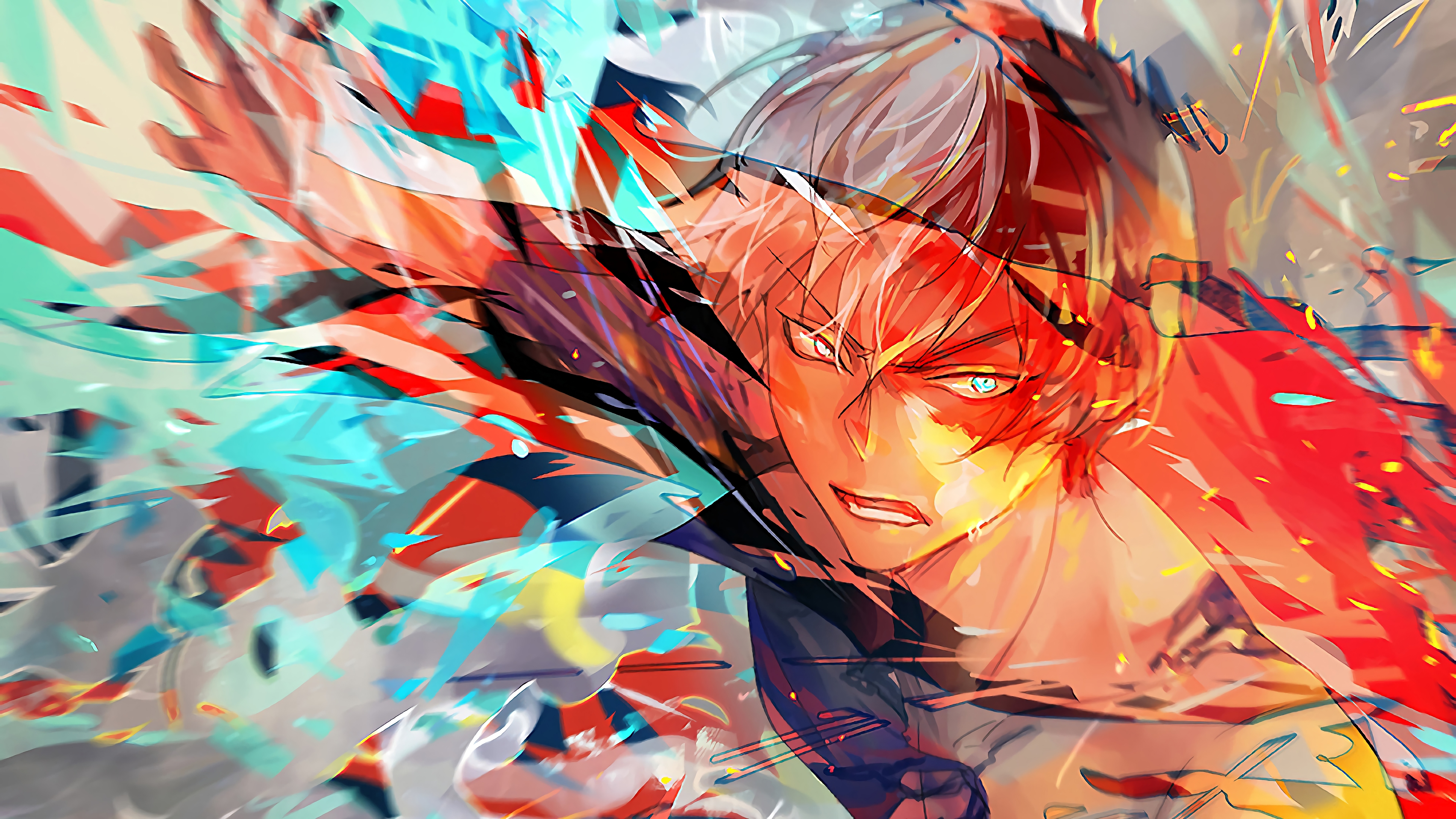 Shoto Todoroki My Hero Academia HD Anime 4k Wallpaper Image