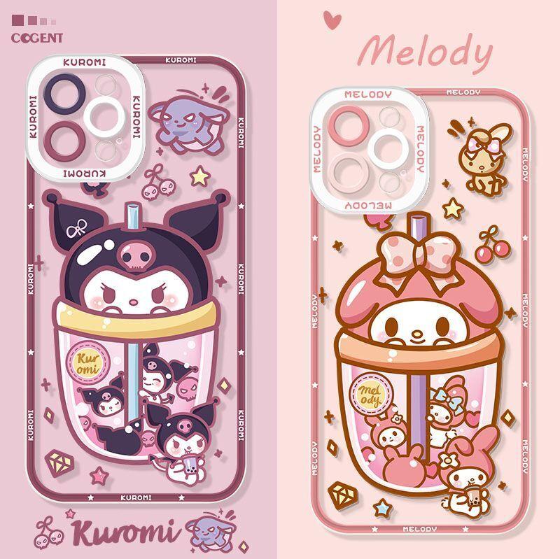 Cute Kuromi Cartoon Phone Case Melody Anime Cover for iPhone