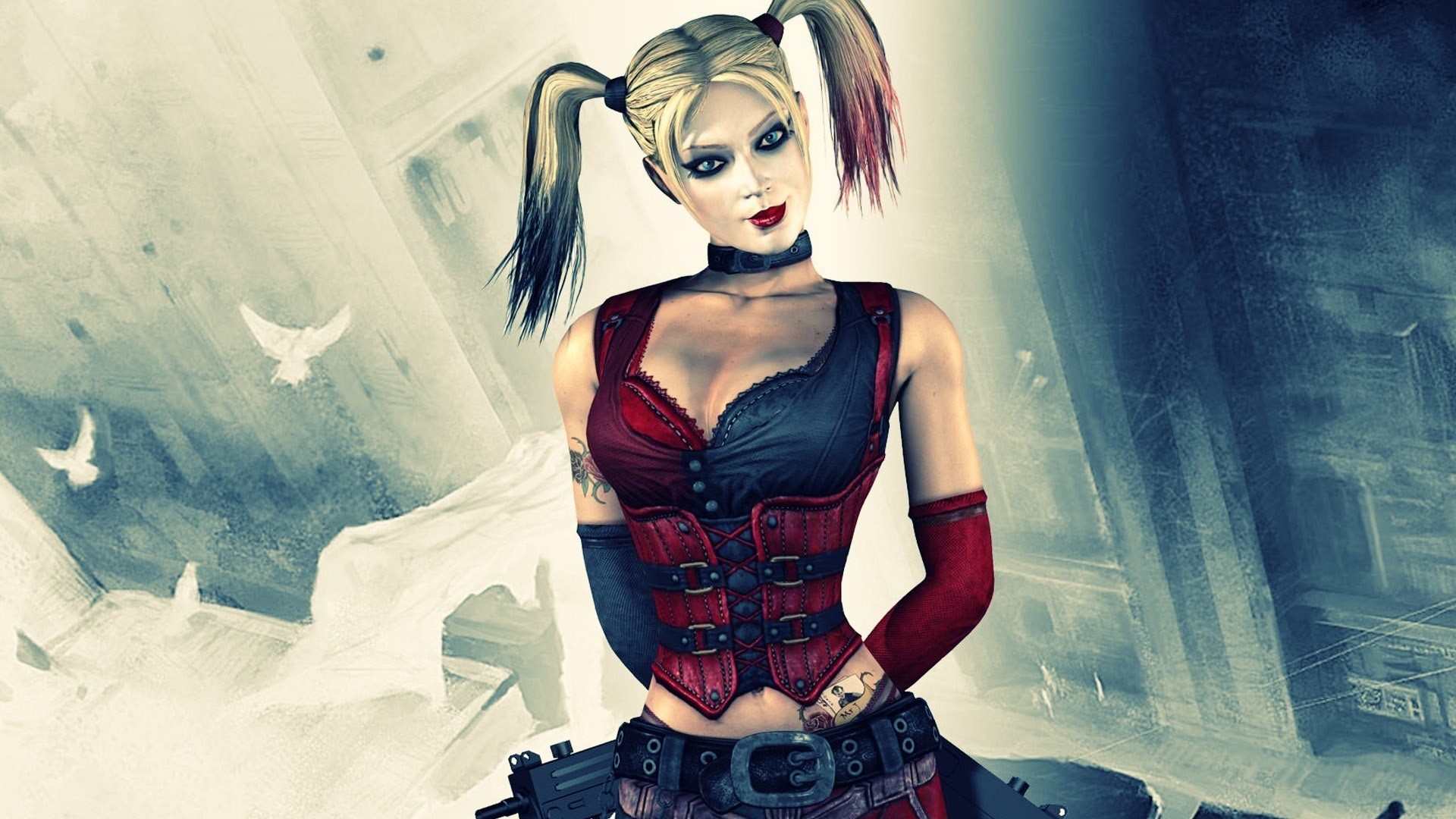 Video Games Harley Quinn Batman Arkham City HD Wallpaper