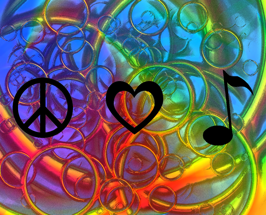 Peace Love and Music by cllo chan on